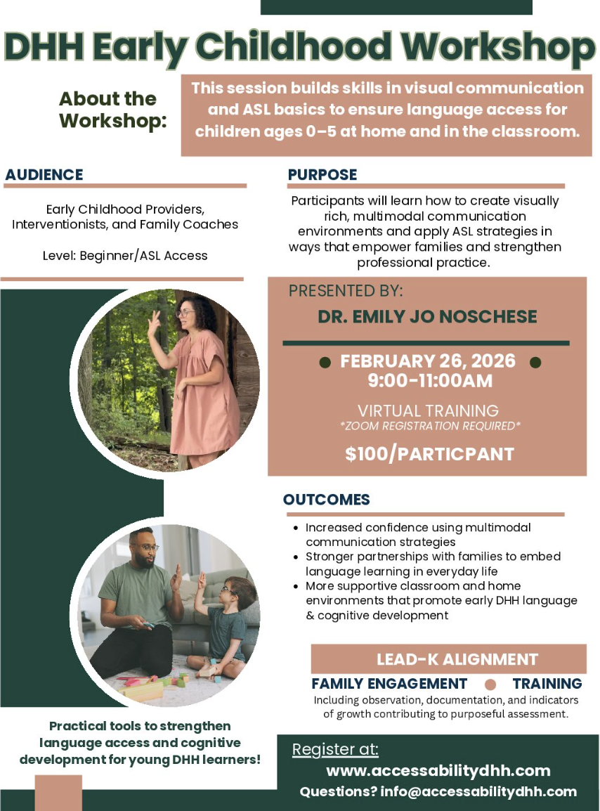 Workshops - Access Ability DHH
